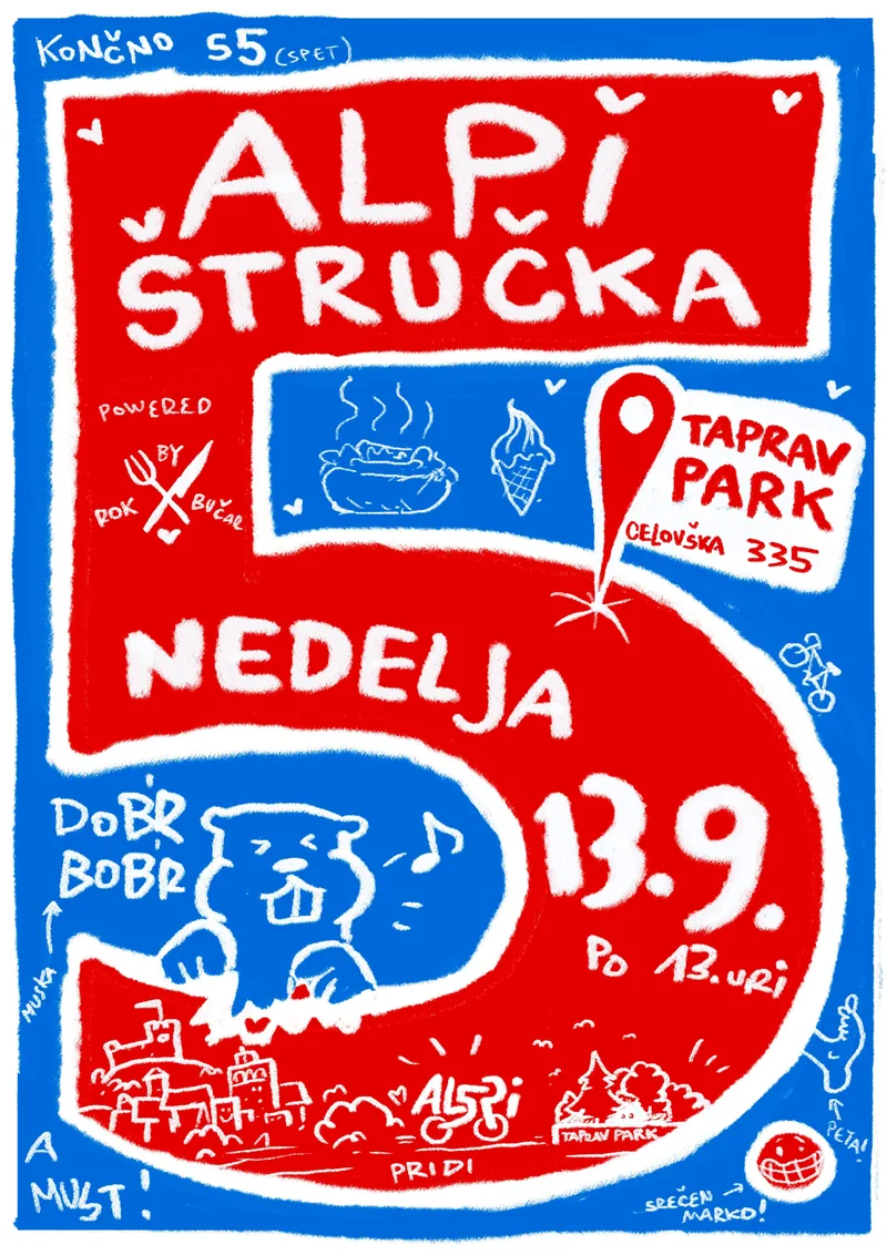 Plakat Alpijada 2026 - 13. september, 13:00-20:00, Park Žibert, Ljubljana